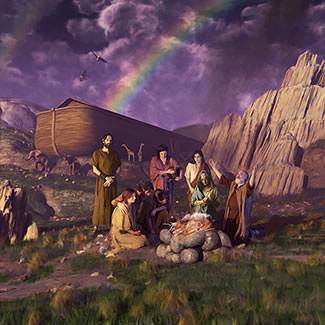 God gave them a sign of this covenant—the rainbow