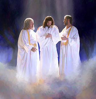 They were with Him on the mountain when He was "transfigured before them."