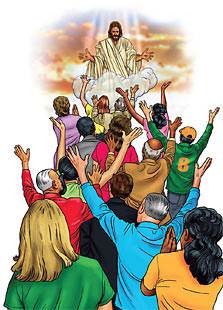 the Lord Himself will take us to heaven instantly! (illustration by Stephen Bates)