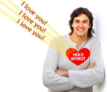 The Holy Spirit "pours" the love of God into our hearts.