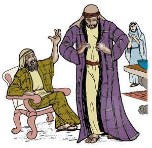 The prodigal's father was pleased when his son accepted the best robe, the ring and the sandals.