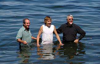 When we stand in water to be baptized, we are testifying to the fact that we have gone into death with Christ