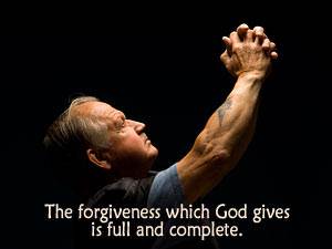 The forgiveness which God gives is full and complete.