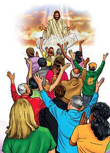 In a moment, 'in the twinkling of an eye,' every believer will be caught up to meet the Lord in the air. (illustration by Stephen Bates)