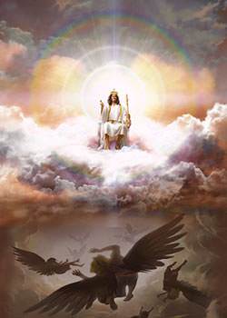 The Lord Jesus ascended back into Heaven as Victor over all the powers of darkness.