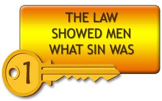 The law showed him that he was a sinner
