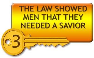 The law showed men that they needed a Saviour