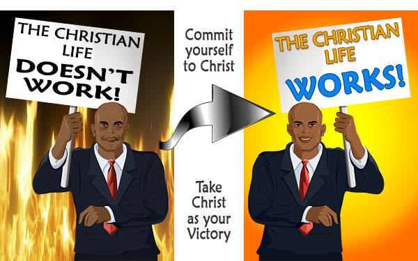 Commit yourself to Christ. Take Him as your Victory