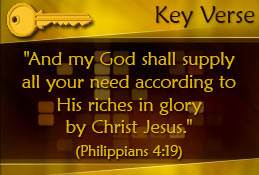 Key Verse: Philippians 4:19