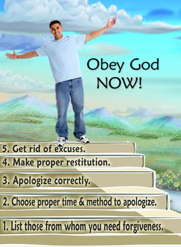 Obey God NOW!