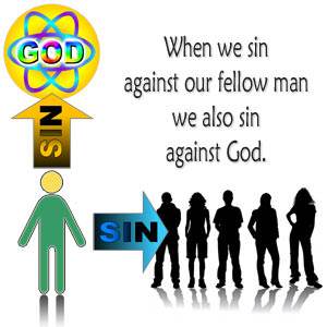 When we sin against our fellow man we also sin against God