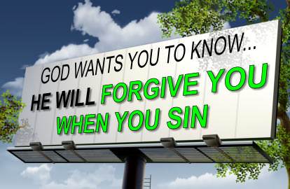God wants you to know He will forgive you when you sin