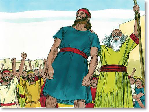 Samuel presides over Saul’s coronation