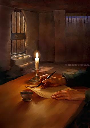 Paul writes to Philemon from a prison cell in Rome