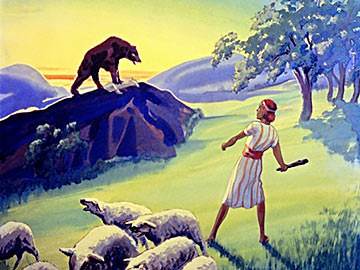 David was tested to see if he would trust God in small things, such as when he met the mountain lion and the bear