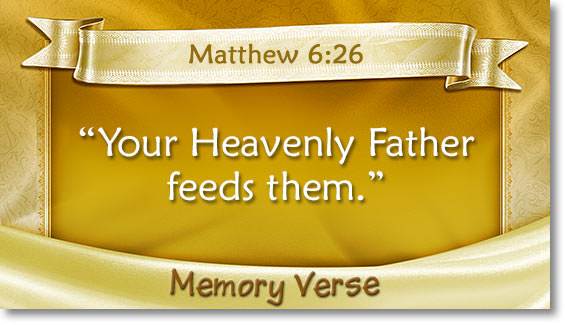 memory verse: Matthew 6:26