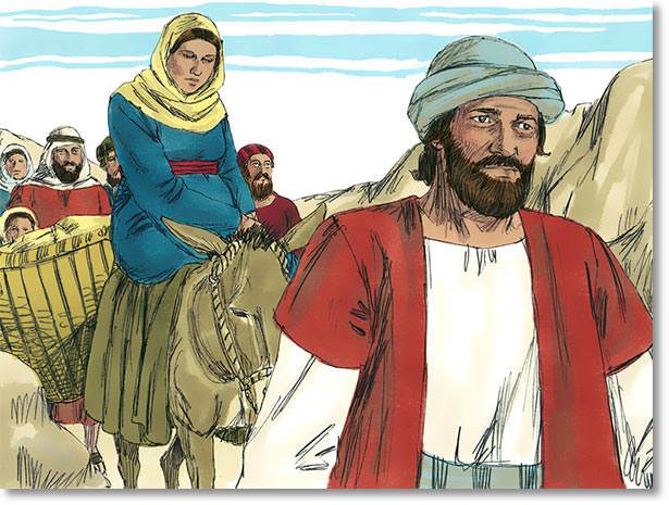 Mary may have sat on the back of a donkey, while Joseph walked by its side