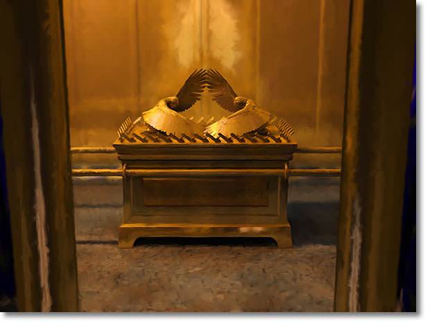 the Ark of the Covenant and the Mercy Seat, which was the lid of the Ark