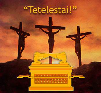 Just before Christ died on the cross, He shouted one word, "Tetelestai!"—"It is finished!"
