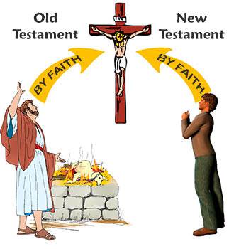 testament old salvation vs believers christ cross looking bible death forward faith coming were light law lesson part savior