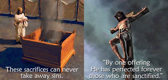 by one offering He has perfected for ever