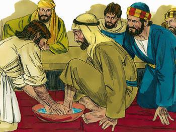 Jesus began to wash the feet of His disciples