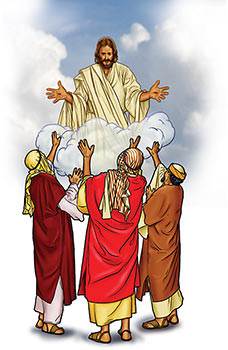 Jésus s’est élevé dans le ciel (Graphique créé par Stephen Bates)