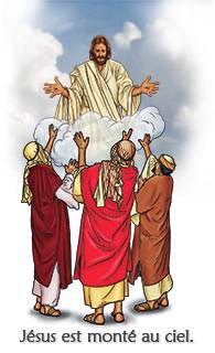 Jésus est monté au ciel. (graphic droit d'auteur Stephen Bates)