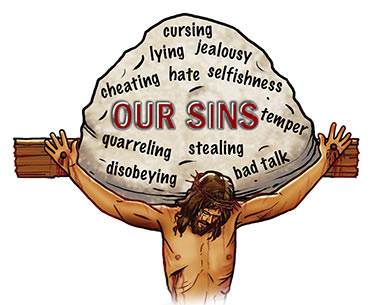 God took all my sins, all your sins, and the sins of all people and laid them on His Son