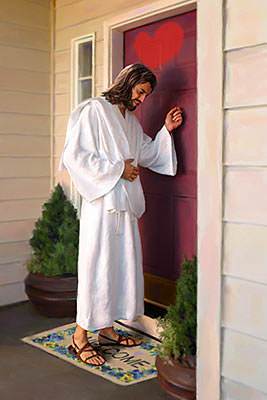 When Christ "knocked" at the door of my heart, I invited Him to come in.