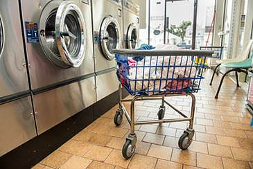 washing machines in his laundromat