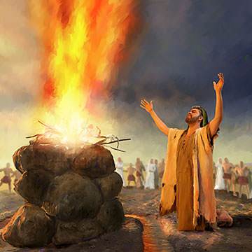 began to read about Elijah praying down fire from Heaven