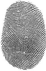No one else has a fingerprint exactly like that.