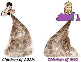 Adam is the head of the sinful race which he produced, and Jesus Christ is the Head of the new family called the children of God.