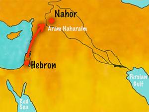 map to Nahor