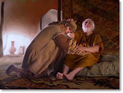 Jacob tricked his father into giving him the blessing of the firstborn