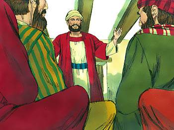 Barnabas intervenes and takes him to the apostles