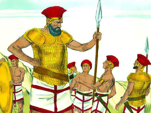 Goliath was nine feet, three inches tall