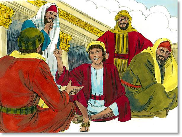 Jesus was back in the Temple, listening to the teachers.