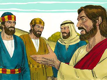 One evening Jesus and His friends were talking together.