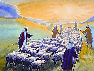 Joseph's brothers were tending their sheep in the green fields of Dothan