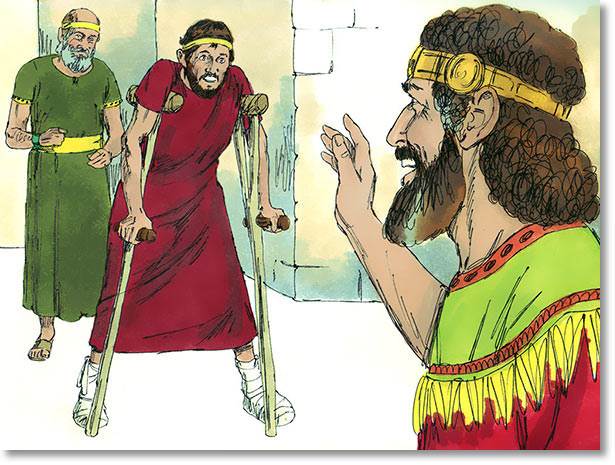 He stood before King David