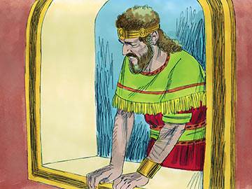 King David sat in his house thinking