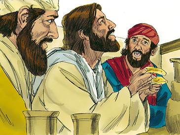 As they ate together, the men knew who the stranger was. He was Jesus!