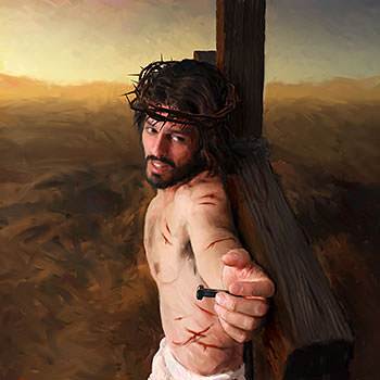 Sobre la cruz Él dio su vida por mí