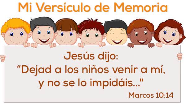 Mi versículo de Memoria: Marcos 10:14