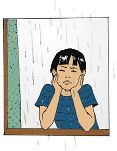 Carlos miraba la lluvia
