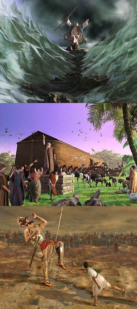 I loved to hear the stories in the Bible of those who learned about God and put their faith in God, like Moses, Noah and David.