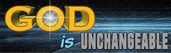 God is unchangeable