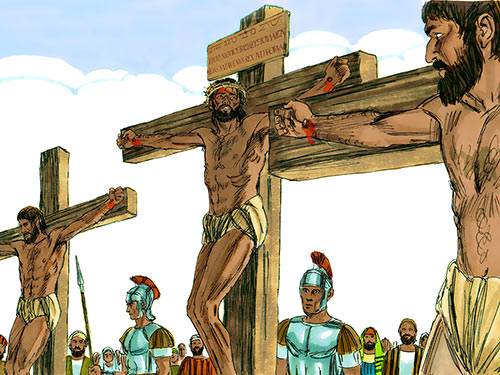 Who hung on the middle cross? The Lord Jesus.